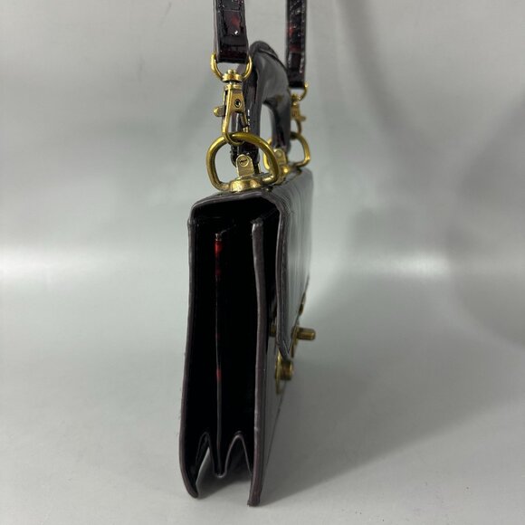 Miss Albright Anthro Tortoise Mini Satchel/Crossbody Bag - Picture 5 of 13